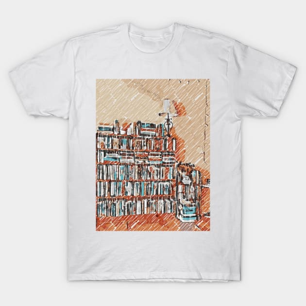 bookshelf T-Shirt by Banyu_Urip